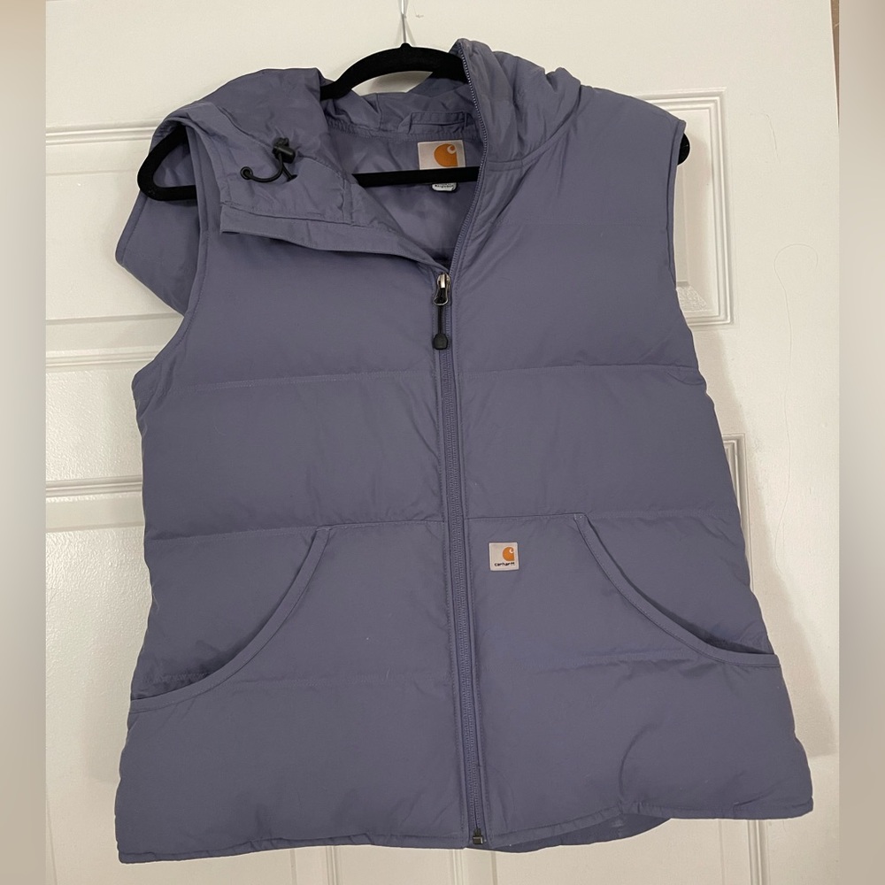 Purple/grey cathartt puffer vest